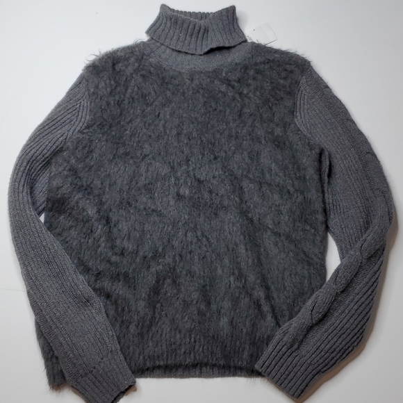 MaxMara Large Angora Mohair Front Sweater